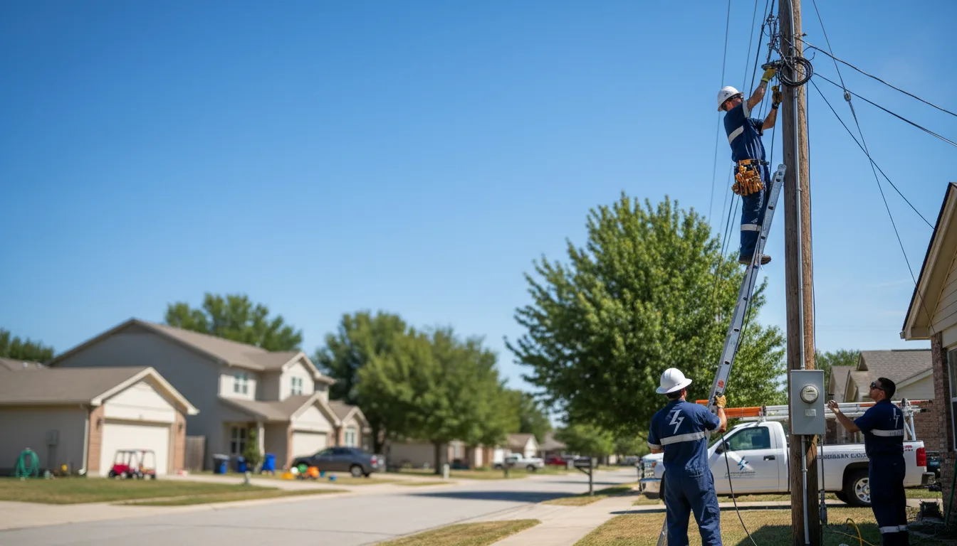 Residential electrician providing installation services in Wilmore, KY